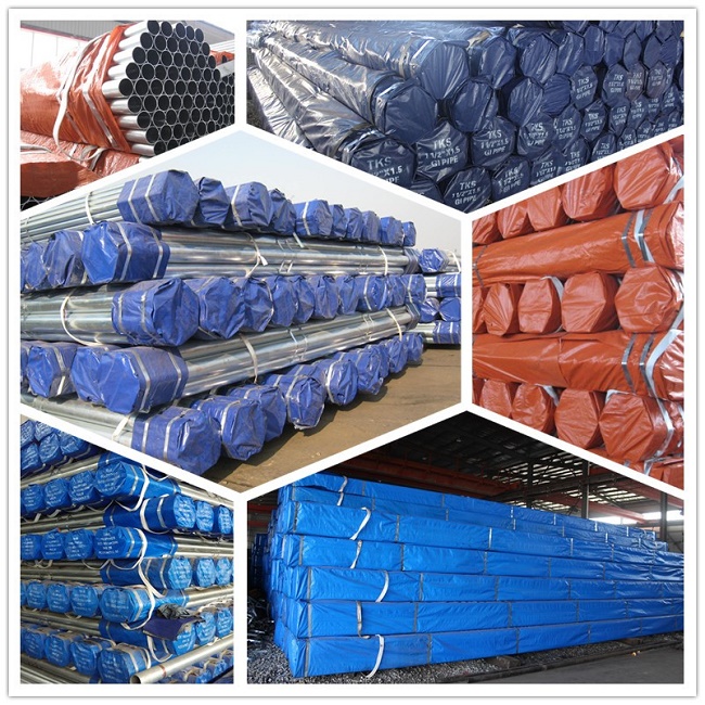 ASTM A53, BS1387, DIN2244 전기 저항 용접법 검 / 직류 전기로 자극된 / 오일 코팅된 GB 용접 강관 / 강관