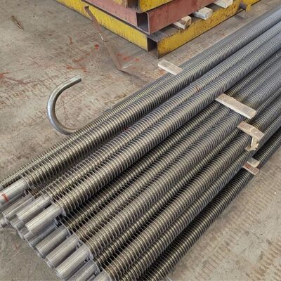 탄소 강철 ASME 표준 나선 핀 튜브 맞춤형 사양과 함께 보일러 열 전달