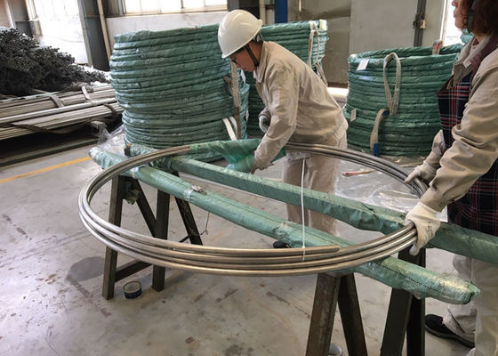 보일러 이음새가 없는 스테인리스 관 ASTM A269 TP316L SUS316L 1.4404 31.75*1.65*11800MM